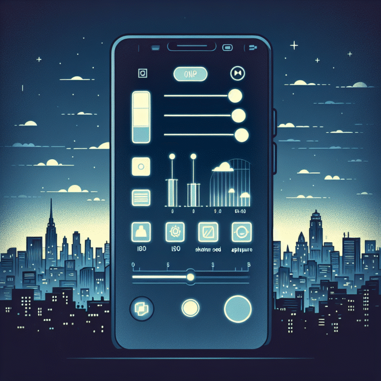 como ajustar configurações do celular para fotografia noturna