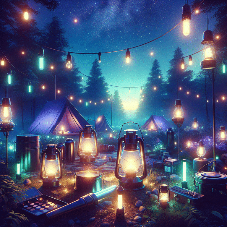 iluminando suas noites: as melhores soluções de iluminação portátil