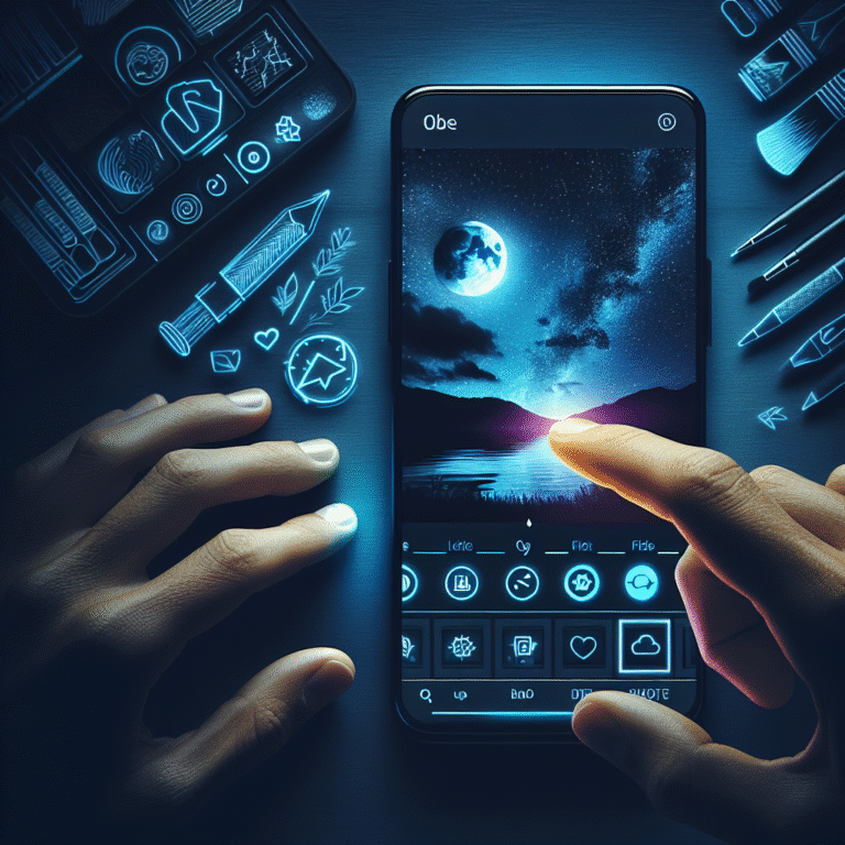 como escolher o melhor app de edição para fotos noturnas