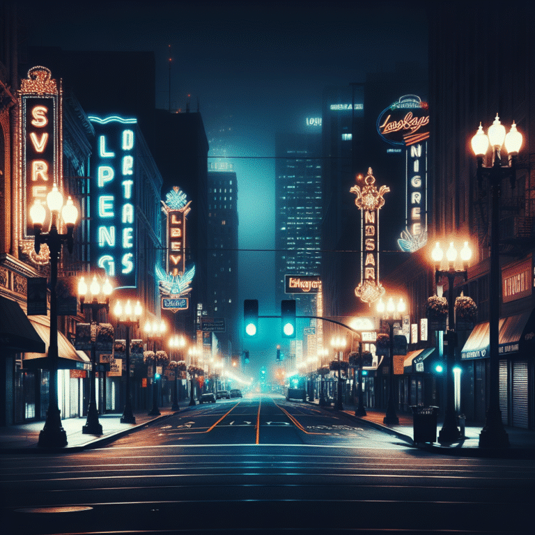 inspiração para fotos de ruas à noite