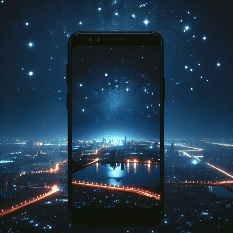 fotografia noturna criativa com celular