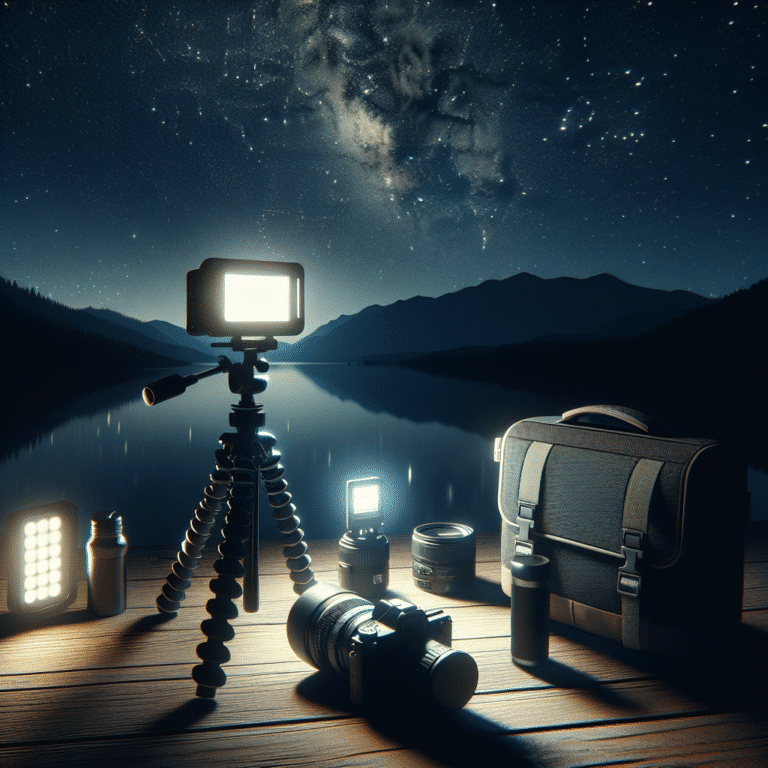 iluminação portátil para fotos noturnas